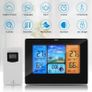 Weather Stations Wireless Indoor Outdoor with Alert and Temperature/Humidity/Barometric/Forecast/Moon Phase/Alarm Clock, LCD Digital Weather Station with Outdoor Sensor for Home Office (Black) Image 7