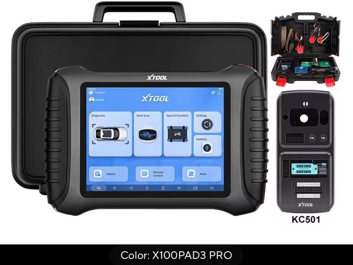 XTOOL X100 PAD3 Pro With KC501 Fob Key Programming Tools 40 Resets Car Diagnostic All Key Lost Immobilizer Tool ECU Coding CANFD