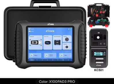 XTOOL X100 PAD3 Pro With KC501 Fob Key Programming Tools 40 Resets Car Diagnostic All Key Lost Immobilizer Tool ECU Coding CANFD