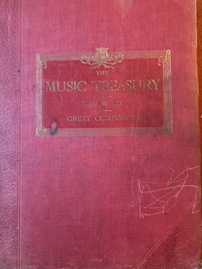 3 Vintage Music Treasury Music Note books