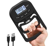 Grip Strength Tester 265Lbs/120Kg Digital Hand Dynamometer Grip Strength Meter USB LCD Screen Hand Grip for Power Training Sport