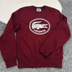 Authentic Lacoste Vintage-Style Crewneck Sweatshirt