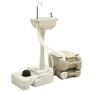 Portable Camping Toilet 10+10L and Handwash Stand 20L Set Grey Image 8