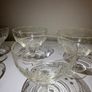 Set of 5 Vintage Wheel-Etched Champagne Coupes - Retro Cocktail Glasses Image 8