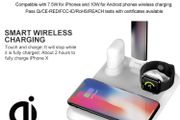 4 in 1 Eye Lamp QI Wireless Charging Wireless Charger For iWatch for Reading