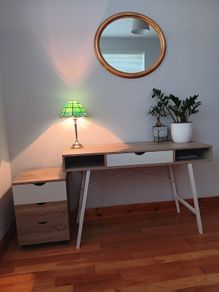 Desk and matching 3-drawer storage unit