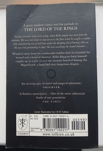 The Hobbit J.R.R. Tolkien Paperback HarperCollins 1999