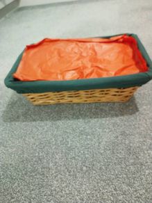 Gift wicker basket