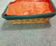 Gift wicker basket