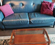 Myer Mid Century Smoked Glass Coffee Table