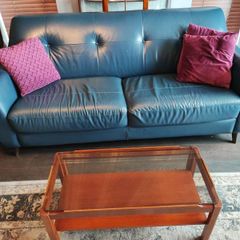 Myer Mid Century Smoked Glass Coffee Table