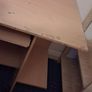 Large Natural Computer Desk without Keyboard Desk & Storage Shelves Image 2