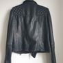 Allsaints Leather Jacket Size Uk 10 Image 4