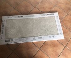 Tiles large rock salt white gold new box of 2