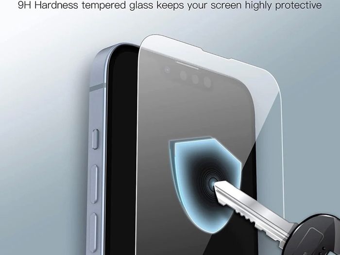 For iPhone 14 Plus Tempered Glass Screen Protector Saver Cover Case Friendly New