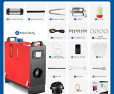 All in One Diesel Heater 5kw, 8kw. LCD.