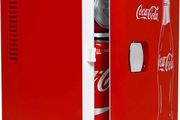 Coca Cola (Classic) 4 Liter/6 Can Portable Fridge/Mini Cooler for Food, Beverages, Skincare -Use at Home, Office, Dorm, Car, Boat-AC &amp; DC Plugs Included (FREE POSTAGE)