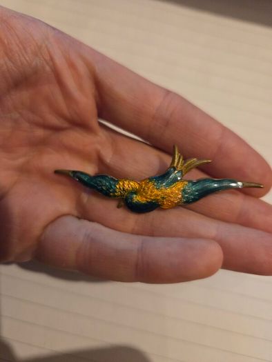 Vintage Ladies Bird Brooch