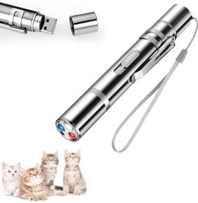 Cat Dog Red Pointer Light Toy, 7-in-1 Cat Toys Cat Dog Interactive Toy, USB Rechargeable LED Cat Pen Light, Pet Scratching Practice Chase Training Tool (FREE POSTAGE)
