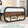 3ft Single Bed Frame with Headboard,Oval-Shaped Image 8