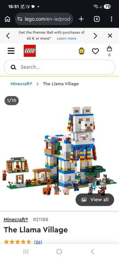 Minecraft Llama Lego set