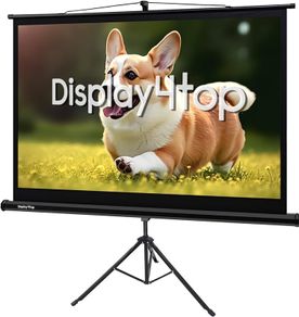 FREE EXPRESS SHIPPING 60 inch Portable Projector Screen,4:3 Portable Foldable For Home Theater Cinema Indoor Outdoor Projector Movie Screen,Screen:122cm(W) x 91cm(H) 60 Portable Tripod