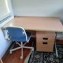 2 x Desks and shelving unit Image 2