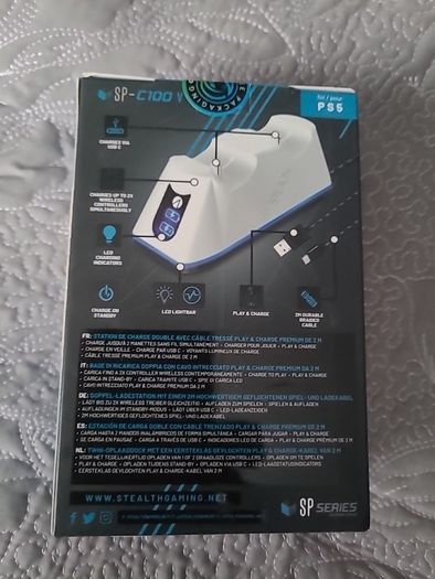 Stealth SP-C100V Twin Charging Dock with Play & Charge Cable for PS5