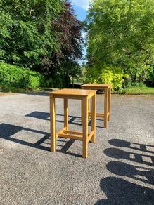 Pair of Solid Oak High tables Excellent Condition,