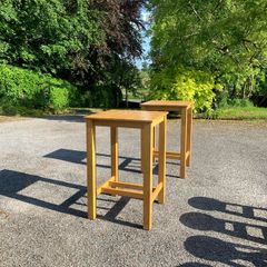 Pair of Solid Oak High tables Excellent Condition,