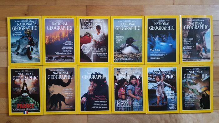 National Geographic magazines x 400 from early 20th century to 2009