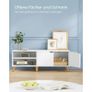 TV cabinet stand  with 2 doors white TVs up to 60 inches Image 4