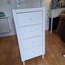 White four drawer locker Image 3