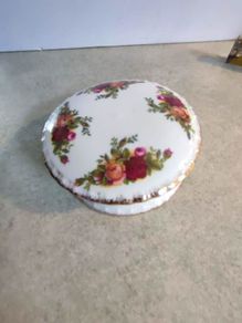 Royal Albert Old Country Roses Lidded Trinket Pot