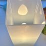 Frosted Glass Table Lamp. Warm Glow Image 3