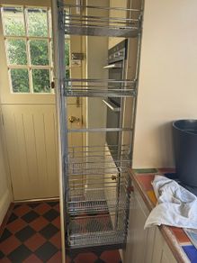 Pull-out kitchen Units  - chrome wire baskets