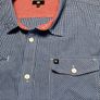 DC Skate Co Mens Short Sleeve Shirt Size Medium Royal Blue Check Image 4