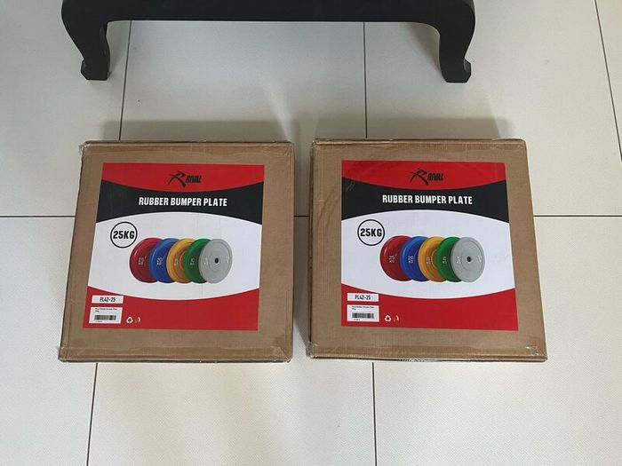 20kg Rival Hex Trap Bar and 25/10kg weights