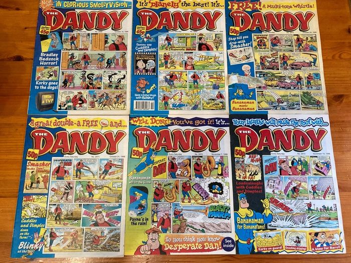 Comics: 'The Dandy' 1996,1998 and 1999 (73 numbers)
