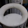 White Leather Kitchen Stool, Functioning Great and in very good condition Image 4