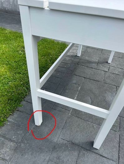 Ikea white hemnes desk with two drawers