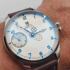 OWL No 01  One-of-a-Kind Mechanical Watch  Custom Dial  Sea-Gull ST3600