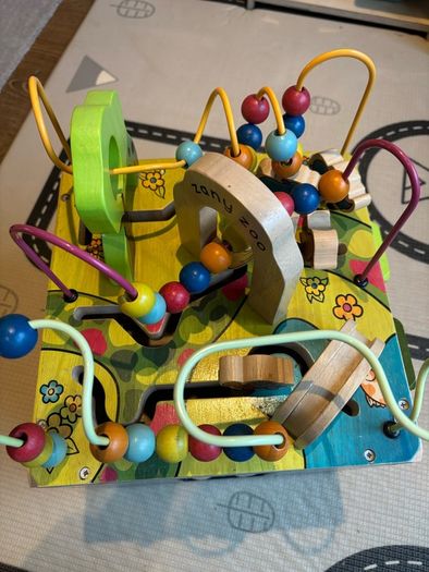 B. toys Zany Zoo Wooden Activity Cube Assortment