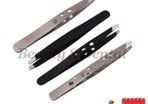 4x Eyebrow tweezers Hair Beauty Slanted Stainless Steel Tweezer Tool