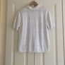 Lady's White Cotton Cardigan Image 2