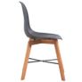 Dining Chairs 4 pcs Black Plastic Image 4
