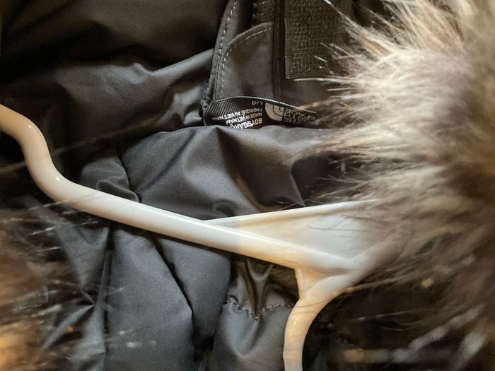 Genuine The North Face grey winter ski jacket school coat down insulated parka coat