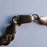Vintage 9Ct Solid Gold 375 Flat Curb Link Chain. Bracelet 4,46g - L 7,2" Image 7