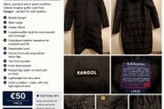 Kangol Black Long Coat