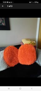 Fab fluffy orange cushions